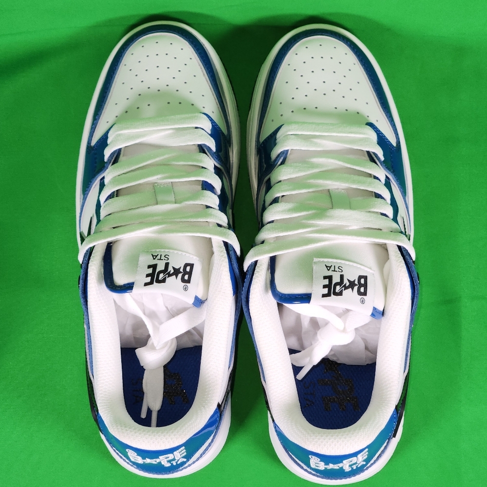 ❌️SOLD❌️ Bape Sk8 Sta #2 Blue And White Sneakers Size 10 Mens - Picture 5 of 9